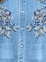 Load image into Gallery viewer, Women's Off-Shoulder Dress, Floral Embroidery, Sleeveless, Casual Spring &amp; Summer Wear