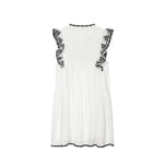 Load image into Gallery viewer, Women's Dress 2026 Summer New Black and White Color-Block Sleeveless Embroidered Short Dress Casual Vacation Elegant and Stylish