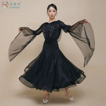 Load image into Gallery viewer, Modern Dance Dress for Woman Social Dance Costume Ballroom Dancing Competition Clothes Waltz Quickstep Foxtrot Performance Dress