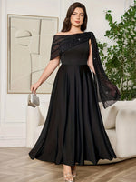 Load image into Gallery viewer, Large Women's Elegant Solid Color Dress