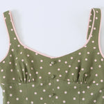Load image into Gallery viewer, Women's Dress 2026 New Fashion Trend Summer Polka Dot Linen Blend Midi Dress