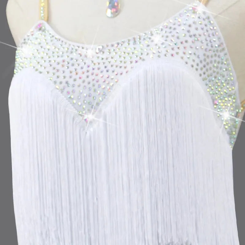 Female Dress Latin Dance Clothes Women Dancewear Fringe Stage Costume Competition 2026 Adult Sport Skirt Party Suit Samba Outfit