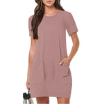 Load image into Gallery viewer, Women's Elegant Dresses Fashionable Solid Color Dress Casual Holiday Sports Short Dresses Long One-Piece Dress Gown vestidos