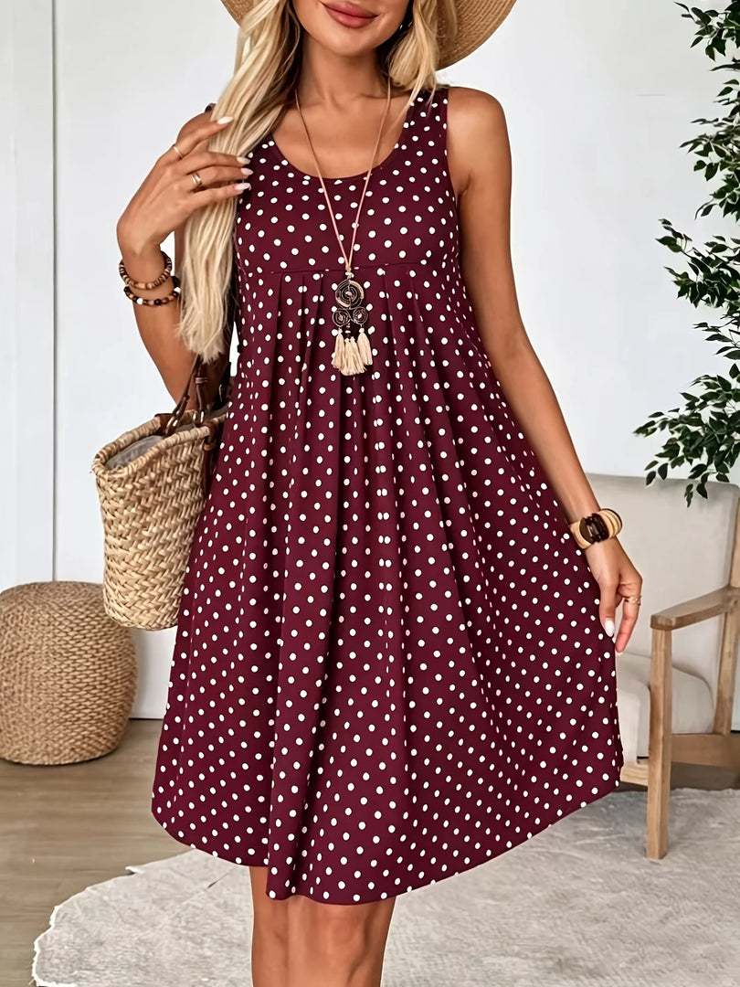 Women's Summer Dress, Polka Dot Dress