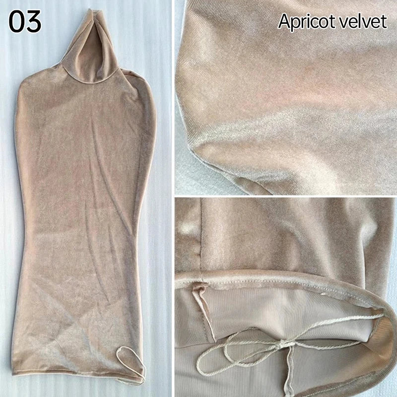 Wedding Dress Women's Mannequin Body Cover Display Replacement Dress Form Velvet Upper Body Makeup Bottoming Shirt Accessories