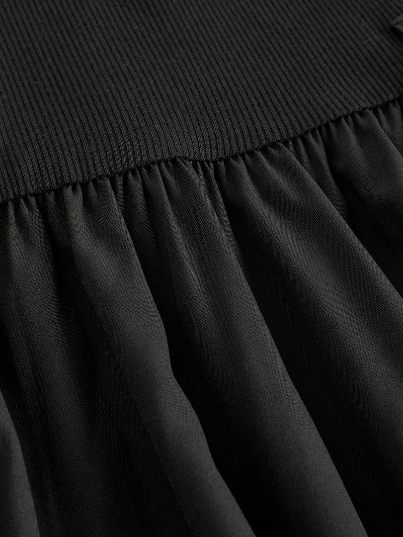 New Style Women's Dress, Professional Wear, Work Attire, Slim-Fit Dress, French Style, Elegant, Preppy Style, Sleeveless, Puffy Skirt, Long Dress, Solid Color, Women's Dress, Belt Not Included