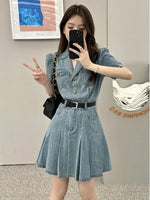 Load image into Gallery viewer, Female Dresses Coquette Bodycon Beach Sexy Corset Women's Dress Tight Denim Fashion Summer 2025 Korean Style Clothing One Pieces