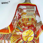 Load image into Gallery viewer, Printed Dresses For Women 2021 Fashion Design Loose Dress Batwing Maxi Long Femme Vestidos Summer Autumn Party Elegant Dress