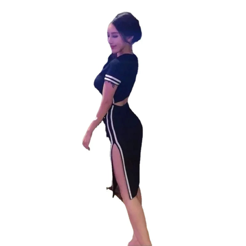 Black Woman Dress Dresses for Women 2025 Night Club Midi Tight Bodycon Clothes Promotion Luxury Outfits Harajuku Trendy Summer X
