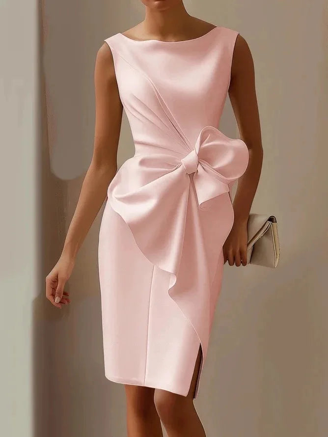 2026 New Style Dress for Women: Elegant, Refined, Pure Color, Fitted Waist, Sleeveless Dress for Dates.