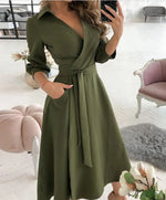Load image into Gallery viewer, Women Print Dress Sexy V-Neck Bat Sleeve Ruffl Flowers Print Bohemian Beach Sundress Ladies Loose Summer Vacation Mini Dresses