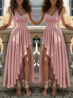 Load image into Gallery viewer, Women Evening Dresses Sexy Elegant Red Cocktail Party Chic Gala Graduation Luxury Formal Occasion Bridesmaid Gown Dress Clothes