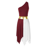 Load image into Gallery viewer, Women Ladies Lyrical Praise Dance Dress Performance Costume Modern Contemporary Celebration of Spirit Dancewear Split Long Dress