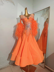 Ballroom Dance Dress for Women, Modern Dance Dress, Ladies' Clothing, Waltz Dance Costume 2433