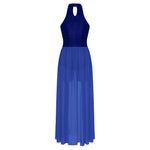 Load image into Gallery viewer, Women Ladies Lyrical Praise Dance Dress Performance Costume Modern Contemporary Celebration of Spirit Dancewear Split Long Dress
