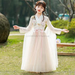 Load image into Gallery viewer, Hanfu Dress Traditional Chinese Cloth Outfit Ancient Folk Dance Stage Costumes Oriental Children Girls Fairy Princess Cosplay
