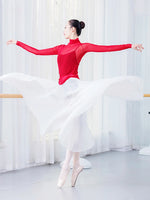 Load image into Gallery viewer, Ballet practice costume, ballet dance dress, full-skirted dance practice skirt, modern dance dress, dance outfit