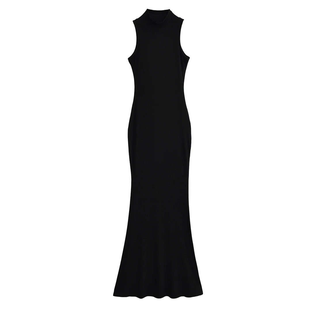 Long dresses for women 2024 Summer sexy knitted dresses elegant bodycon dress vintage clothes evening pary dress turtleneck