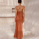 Load image into Gallery viewer, Women's Party Dresses Spring Summer New Sexy Solid Slim Sleeveless Backless Temperament Maxi Dresses For Women Robe Femme