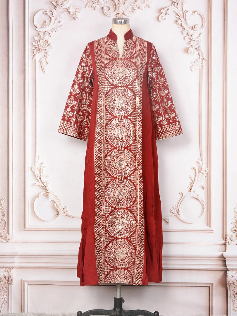 Women Elegant Dresses Eid Muslim Sequins Maxi Dress Jalabiya Morocco Party Robe Evening Dresses Dubai Abaya Kaftan Arab Vestidos