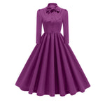 Load image into Gallery viewer, Women Vintage Medieval Ruffled Dress Retro Rockabilly Elegant Party 1950s Swing Dress Summer Short Sleeves Clothing