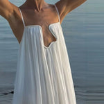 Load image into Gallery viewer, Women's Dresses 2026 Spring U Neck Metal Decor Hollow Boho Party Dress Summer Backless Solid Loose Sling Long Maxi Dress Vestido