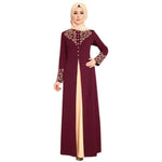 Load image into Gallery viewer, Muslim Dress Womens  Fashion Abaya Dubai  Appliques  Turkey   Women Elegant Long