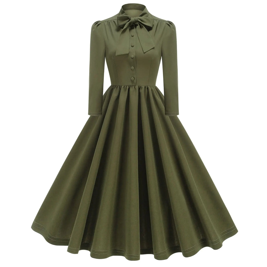 Women Vintage Medieval Ruffled Dress Retro Rockabilly Elegant Party 1950s Swing Dress Summer Short Sleeves Clothing