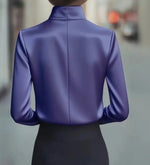 Load image into Gallery viewer, Women's Dressy Blouse Plain Elegant Daily Stylish High Neck Regular Tops