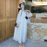Load image into Gallery viewer, French White Dress for Women in Early Spring New Style Gentle Style Literary Retro Fairy Skirt
