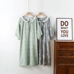 Load image into Gallery viewer, Nightwear Dresses for Women Spring and Summer Cute Sweet Fresh Style Fiber Casual Sleepwear Long Sleeved Night Gown