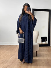 Eid Women Dress Muslim Abaya Dubai Vestidos Party Caftan Rhinestones Jalabiya Ramadan Long Dresses Abayas Arab Kaftan Robe