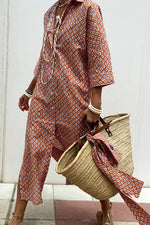 Load image into Gallery viewer, Women's Dress Summer Shirt Long Dress Women Vestido Longo Roupas Femininas Print Dresses