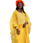 Load image into Gallery viewer, African Dresses For Women Luxury Boubou Material Rich Embroidery Long Dress