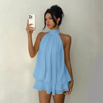 Load image into Gallery viewer, Women's Casual Dresses Woman Clothes Elegant Party Solid-color Beachwear Slim-fitting Sexy Backless Skirt Dress Female Clothing