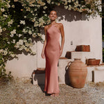 Load image into Gallery viewer, Women's Party Dresses Spring Summer New Sexy Solid Slim Sleeveless Backless Temperament Maxi Dresses For Women Robe Femme