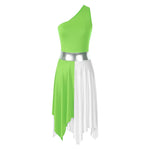 Load image into Gallery viewer, Women Ladies Lyrical Praise Dance Dress Performance Costume Modern Contemporary Celebration of Spirit Dancewear Split Long Dress