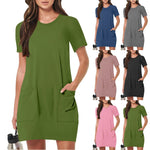 Load image into Gallery viewer, Women's Elegant Dresses Fashionable Solid Color Dress Casual Holiday Sports Short Dresses Long One-Piece Dress Gown vestidos