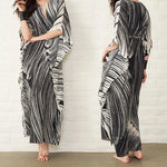 Load image into Gallery viewer, Women's Dress Fashion Beach Vacation Striped Printed Robe 2023 Summer New Casual Vintage Loose Waist V-Neck Long Dresses Female