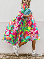 Load image into Gallery viewer, Dresses For Women 2023 Autumn New Loose Color Printed Vestidos Fashion Casua Party Vacation Ladies Bohemian Beach Dress MsChuh