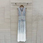 Load image into Gallery viewer, Women's vacation-style dresses, sleeveless knit dresses, color-blocked maxi dresses, high-quality workwear, 2026, new arrivals,