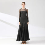 Load image into Gallery viewer, Ballroom Dance Performance Dresses Women Simple Style Waltz Dancing Wear Adult Elegant Ballroom Competition Social Dancing Dress