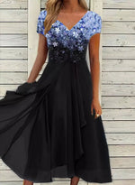 Load image into Gallery viewer, Women'S Dress Chiffon Elegant Lace Patchwork Dress Cut-Out Long Dress Bridesmaid Evening Dress   Vestidos 2025