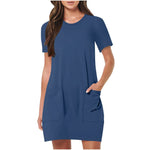 Load image into Gallery viewer, Women's Elegant Dresses Fashionable Solid Color Dress Casual Holiday Sports Short Dresses Long One-Piece Dress Gown vestidos