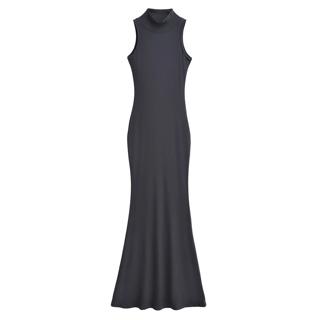 Long dresses for women 2024 Summer sexy knitted dresses elegant bodycon dress vintage clothes evening pary dress turtleneck