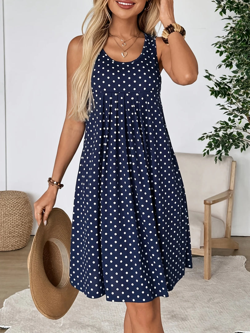 Women's Summer Dress, Polka Dot Dress