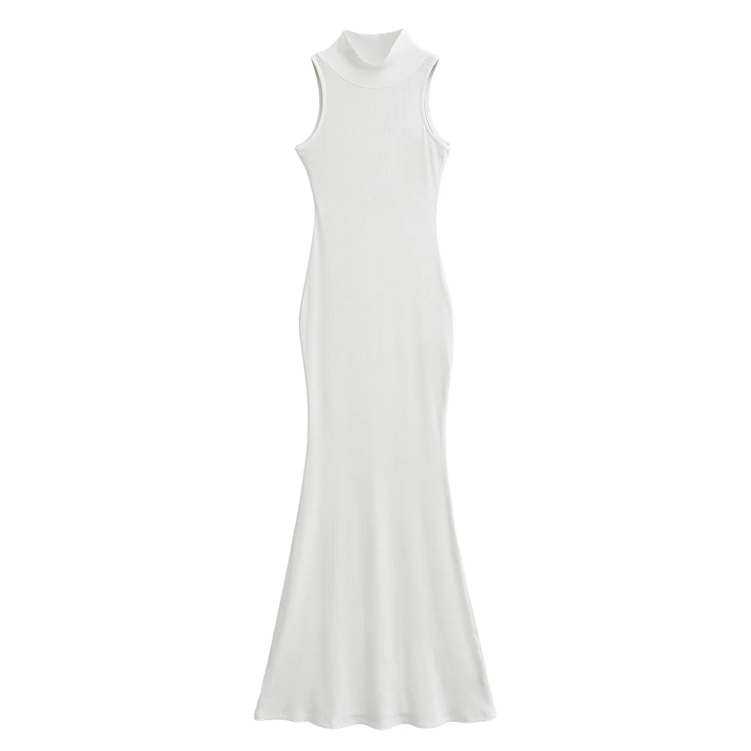 Long dresses for women 2024 Summer sexy knitted dresses elegant bodycon dress vintage clothes evening pary dress turtleneck