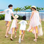 Load image into Gallery viewer, Dress 2025 Woman Vacation Couple Parent-child Beach Family Daughter Clothes Dad Son Set Resorts Look Matching Holiday Outfit Mom