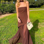 Load image into Gallery viewer, Elegant Prom Dress for Women A Line Sleeveless Slit Evening Dress Vestidos De Noche Vestidos De Fiestas Elegantes Mujer New