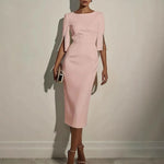 Load image into Gallery viewer, 2025 Dress for Women Fashion Comfortable Office Solid Color Commuter Bead Slim and Elegant Evening Party Dress